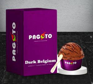 Pagoto Dark Belgian Chocolate Ice Cream [1 Gallon]