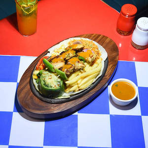 Chicken Shashlik In Shashlik Sauce Sizzler