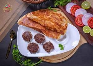 Tunday Galawati Mutton Kabab 4 Pcs + 2pcs Mughlai Paratha