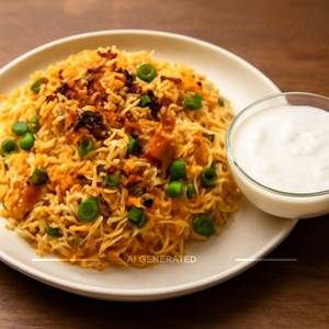 Hyderabadi Biryani with Curd [500 ml]