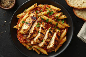 Non-Veg Arabiata Pasta [red Sauce]