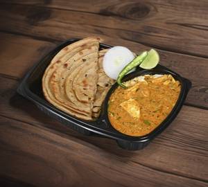 Paneer butter masala with 2 laccha parotta
