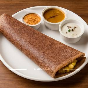 Ragi Onion Masala Dosa