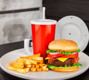 Veg King Burger Combo