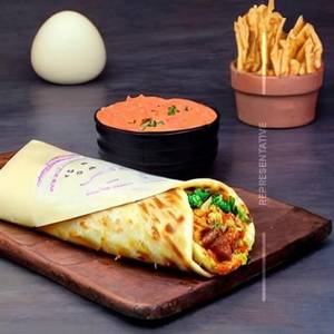Double Egg Cheese Schezwan Roll