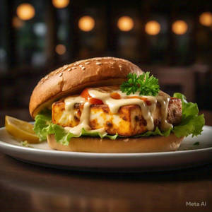 Spicy Paneer Burger