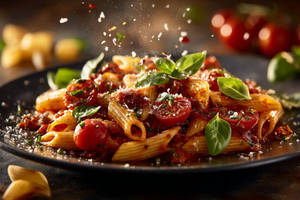 Veg Arabiata Pasta [red Sauce]