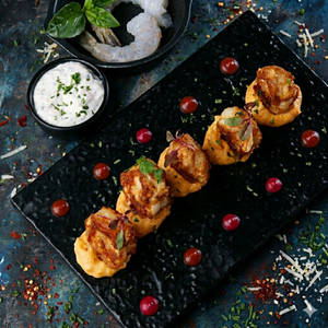 Fire Cracker Grilled Prawns ( 6 Pieces )