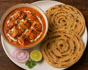 Chicken Tikka Masala Paratha