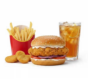 Crunchy Chicken Burger Meal(Combo)