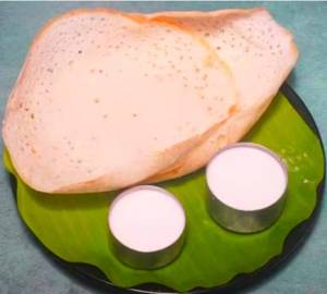 2 Appam With Coconut Milk