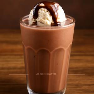 Chocolate Milkshake With Ice Cream