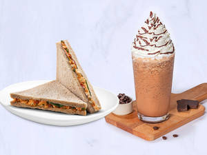 Tall Java Chip Frapuccino with Paneer Tikka Sandwich