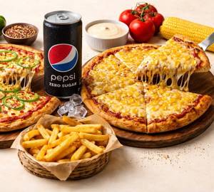 Golden Corn + Capsicum Paprika + Fries + Zero Pepsi