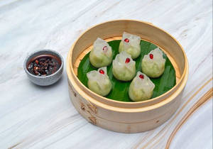 Edamame , Water Chestnut & Truffle Oil Dimsum