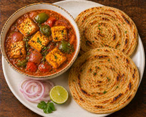 Royal Kadai Paneer Paratha