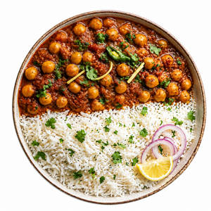 Amritsari Chole Rice Bowl