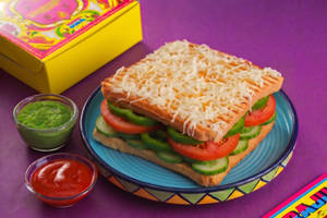 Jain Cheese Square Grill Sandwich