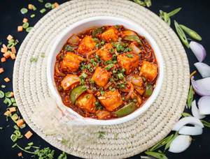Paneer with Hot Garlic Sauce