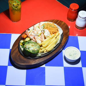 Butter Garlic Prawn Sizzler