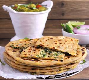 Paneer Stuffed Cheese Paratha