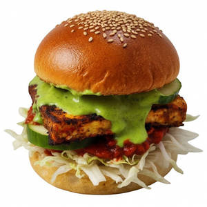 Grilled Paneer Tikka Protein Burger - (best Seller)
