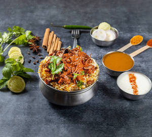 Mushroom biriyani