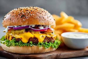 Lots Of Cheese Burger
