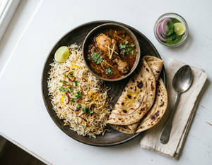 Chicken Gravy(1pc) + Biryani Rice+ 2paratha