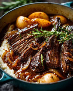 Slow Braised Beef Ribbons