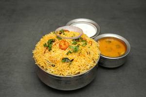 Prawns fry biryani