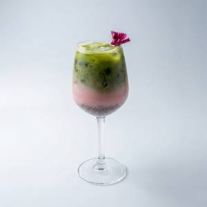 Strawberry Iced Matcha Latte