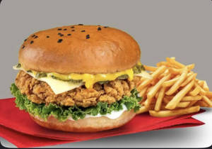 Ultimate Fried Chicken Burger (served With Fries)
