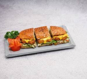 Aloo Tikki Cheese Sub Sandwich