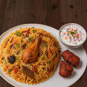 Chicken Biryani+Chicken Fry [2Pcs.]+Raita