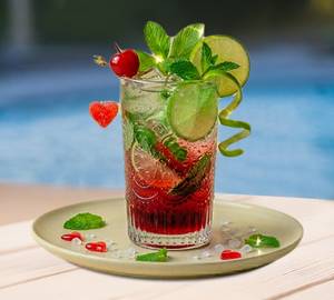 Flirty Grenadine Mojito Mocktail