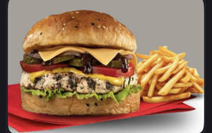 Big Smoke Paneer Burger (served With Fries)
