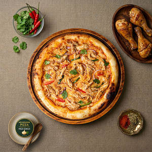 Persian Pull Chicken Pizza