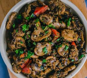 Mushroom Pepper Fry