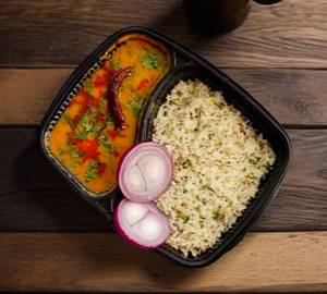 Dal + chawal + salad combo