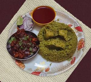 Chicken Biryani 3 Piece With Savij Chicken Dry 4 Piece