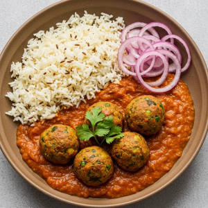 Louki Kofta with Rice