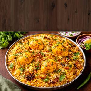 Swad-E-Egg Biryani With Raita