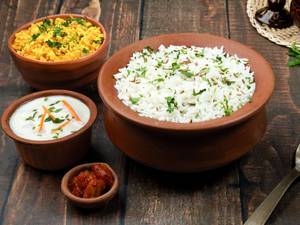 Jeera Rice Bowl with Paneer Burji