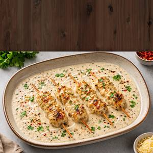 Chicken Malai Cheese Kebab
