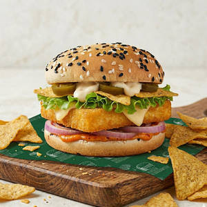 Crunchy Paneer Burger