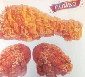 Crispy Chicken 1Pcs + Crispy Chicken Lollypop 2Pcs
