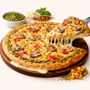 Pesto melt cheese burst