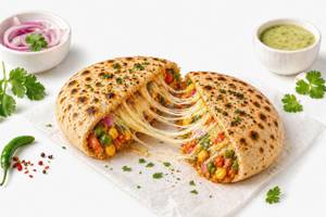 Cheese Burst Veg Kulcha
