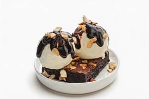 Brownie Fudge Ice Cream Sundae